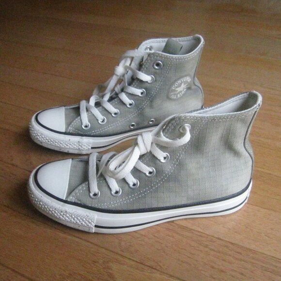 New Converse ASCT Hi High Top Sneakers Olive / Army Green Washed Canvas - Picture 16 of 16